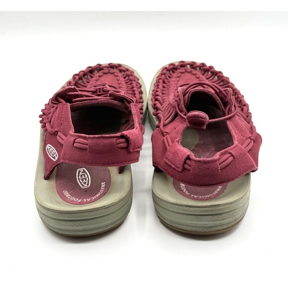Keen Uneek Sport Sandals Trails Nylon Outdoor Comfort Womens Size 11 Maroon - Picture 3 of 4